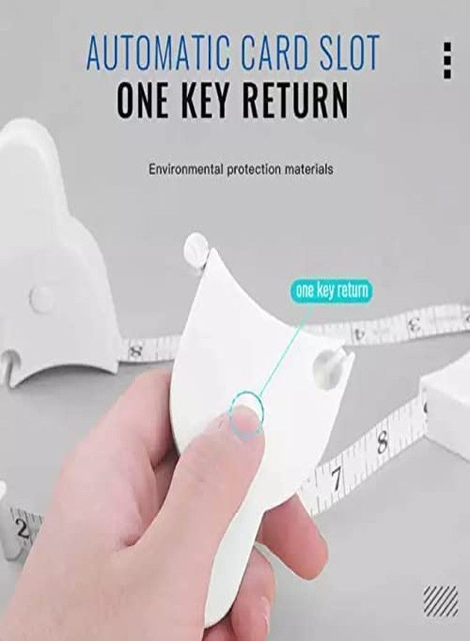 DPISZONE Retractable body measuring ruler automatic telescopic tape Ergonomic Design Fitness Measuring Tape For Measuring Bust Body Fat Measuring Waist Thigh Ruler Measure (Multi) - Image 3